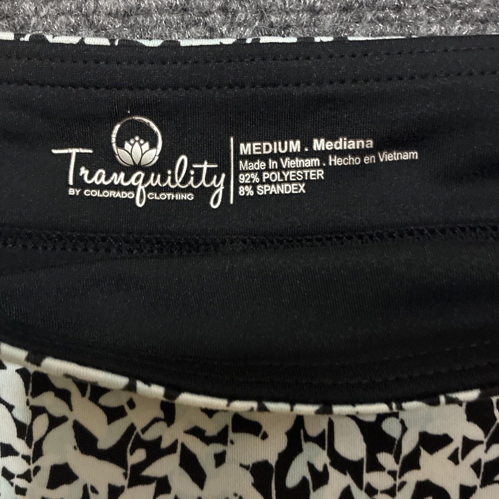 Tranquility By Colorado Clothing Skort Skirt Mint/Black Womens Size Medium - Picture 2 of 6